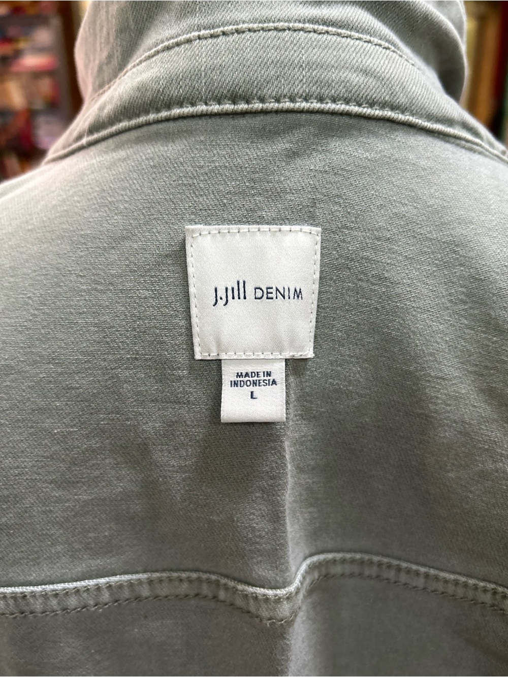 J. Jill Light Sage Green Utility Jacket - Picture 4 of 4